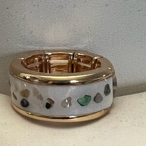 Paparazzi Gold and White Men's Ring